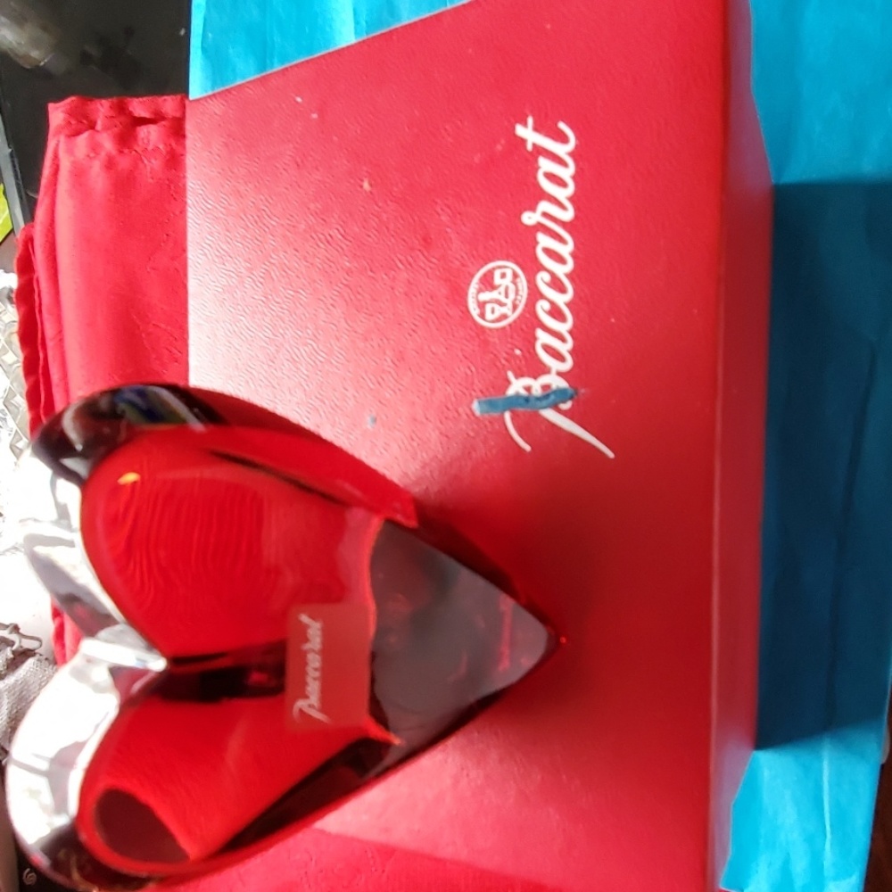 Baccarat Red Heart "Vintage" - Picture 2 of 7